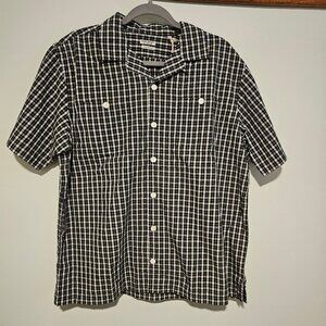 **NWT** Men's OOBE BRAND Elcott Button Front Short Sleeve Shirt, Large